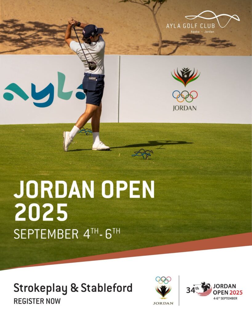 The city of Aqaba is witnessing an exceptional movement these days in preparation for the launch of the 34th edition of the Jordan Open Golf Championship, which is scheduled to be organized at the Ayla Club courses from September 2 to 4.

This edition is of exceptional importance due to the increasing number of participants year after year, and the expansion of the scope of the participating countries, which reflects the growing position of Aqaba as an integrated sports and tourism center.